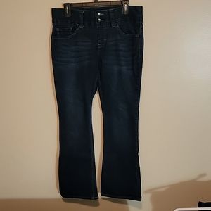 Lee Riders Womens Bootcut Jeans 10P Indigo Waist Smoother